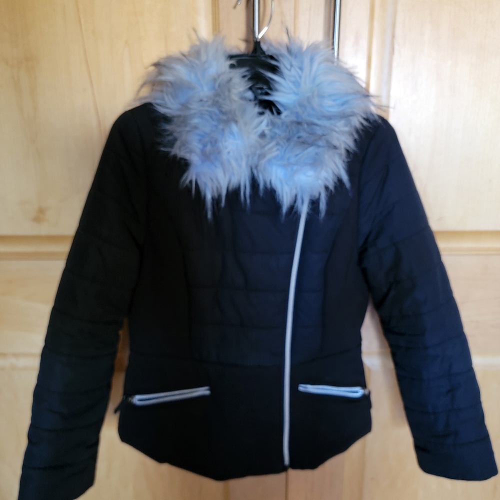 Girls (M 10/12) Rothschild , Faux fur collared jacket💙